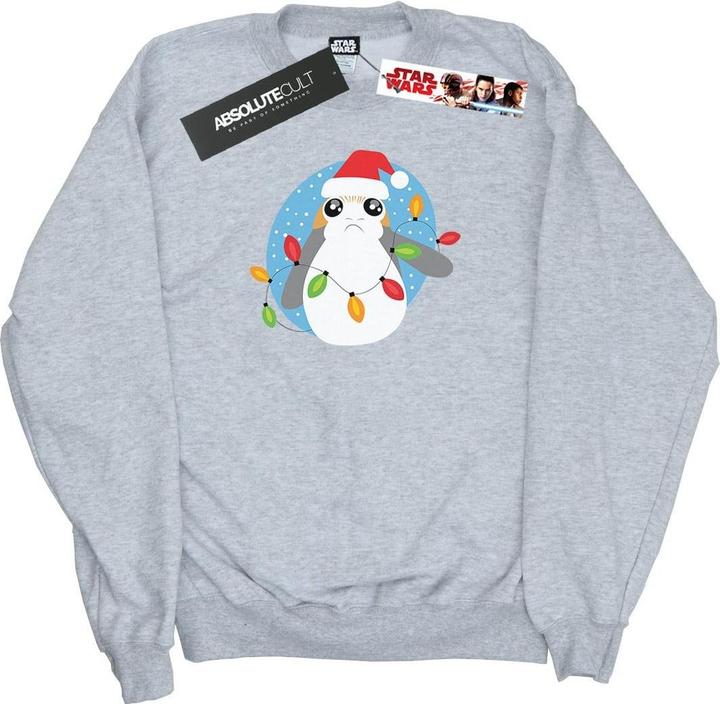 Star Wars The Last Jedi Porg Christmas Lights Sweatshirt