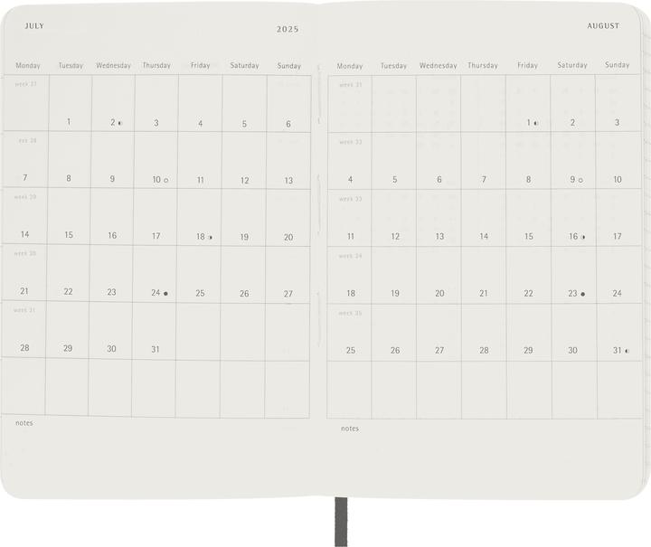 Produktbild Moleskine Tageskalender (Pocket, A6, Englisch)