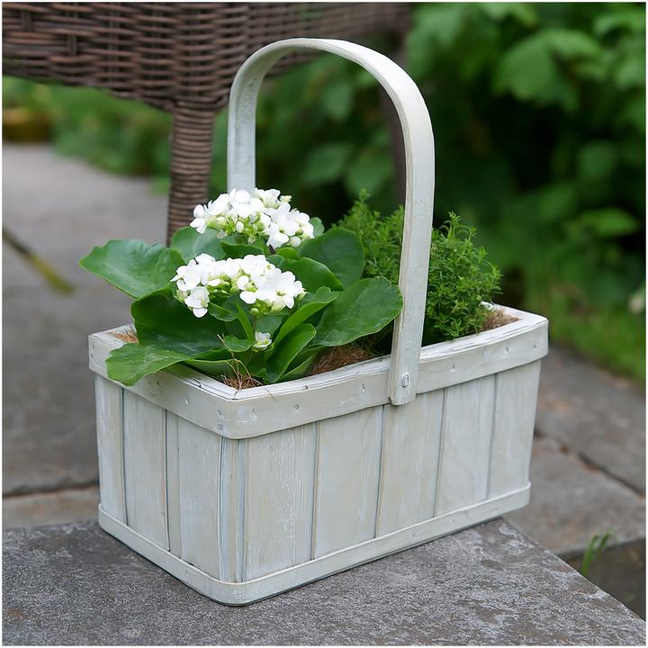 Produktbild HTI-Living Pflanzkorb Weiss (16 cm)