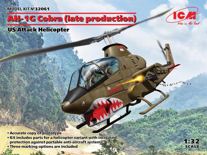 Immagine prodotto ICM AH-1G Cobra (fine produzione), elicottero d'attacco statunitense