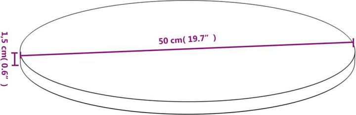 Immagine prodotto VidaXL Douglas (Ø 50 x 1,5 cm)