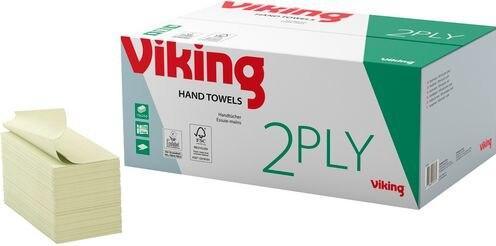 Actual product image Viking Folded towels Standard Recycled V-fold Green 2-ply (15 x)