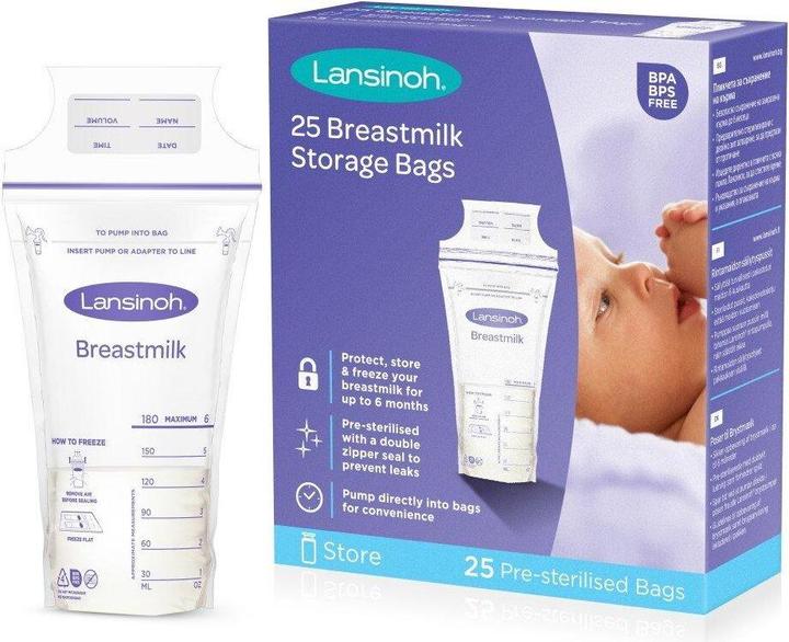 Produktbild Lansinoh milk storage bags, 25 pcs