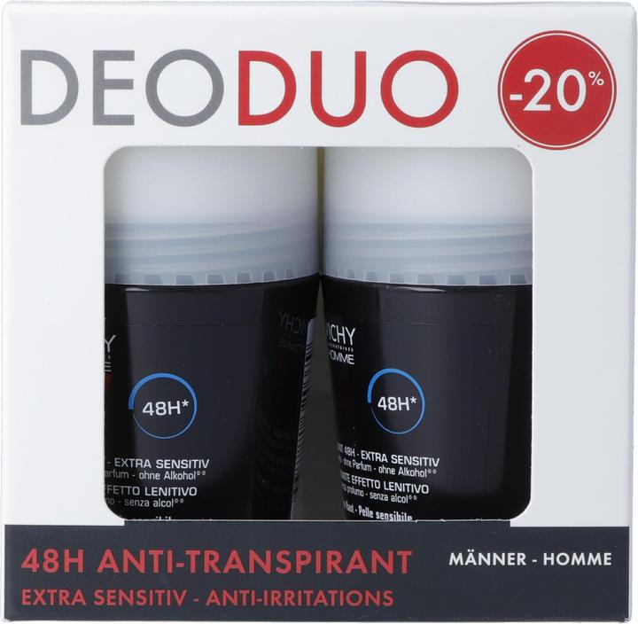 Vichy Homme Deo empfindliche Haut 48H Duo -20% (Roll-on, 50 ml)