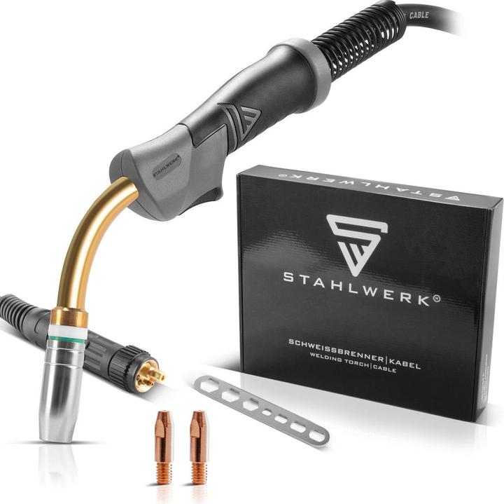 Produktbild Stahlwerk Schweissbrenner MIG MAG AK25/MB25 5m Schlauchpaket Eurozentralanschluss