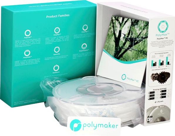 Immagine prodotto Polymaker PCMax (Carbonio, 1.75 mm, 750 g, Bianco)