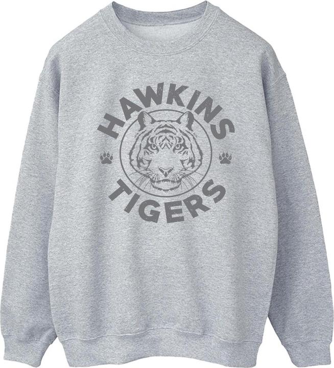 Netflix Stranger Things Hawkins Grey Tiger Sweatshirt