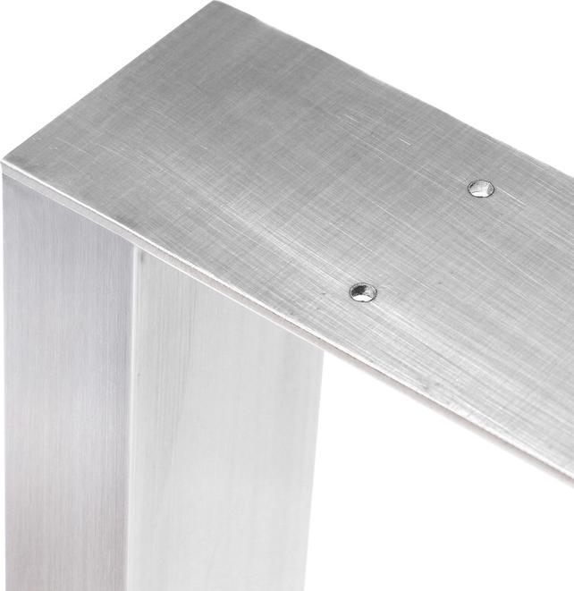 Image du produit CLP 2x Pieds de table Velden 90 cm inox