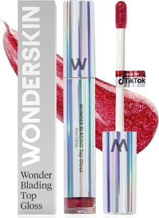 Produktbild Wonderskin - Wonder Blading Top Gloss Red Glitter (Red Glitter)