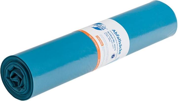Actual product image Deiss PREMIUM PLUS, 120 l waste sacks, blue, pack of 250, material thickness 31 µm. (1 x, 120 l)