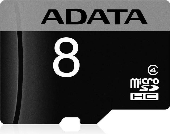 Image du produit Adata Carte microSDHC 8 Go,, Classe 4 (8 Go, microSDHC)