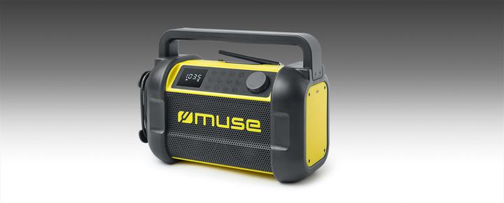 Image du produit Muse M-928 BTY Enceinte radio pour site d'emploi, noir/jaune (FM, Bluetooth, NFC)