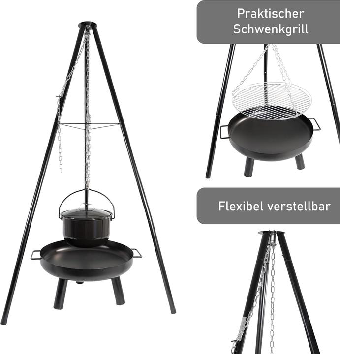 Produktbild Nativ Feuerschale mit Schwenkgrill