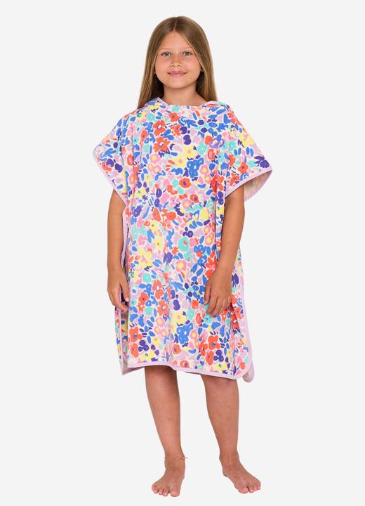 Actual product image Olaian Surf-Poncho Kinder 110 bis 135 cm 500 Daisy (75 x 60 cm)