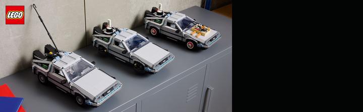 Actual product image LEGO Time machine from Back to the Future (10300, LEGO Icons, LEGO Rare Sets)