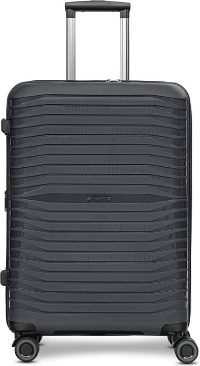 Stratic Shine 4 Rollen Trolley 65 cm mit Dehnfalte (69 l, M (50 - 90l))