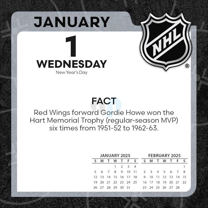 Produktbild NHL - All Team - Boxkalender 2025 (Spanisch, Italienisch, Englisch, Deutsch, Französisch)