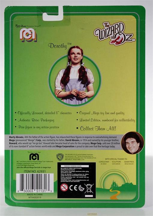 Produktbild Mego Le Magicien d'Oz figurine Dorothy 20 cm