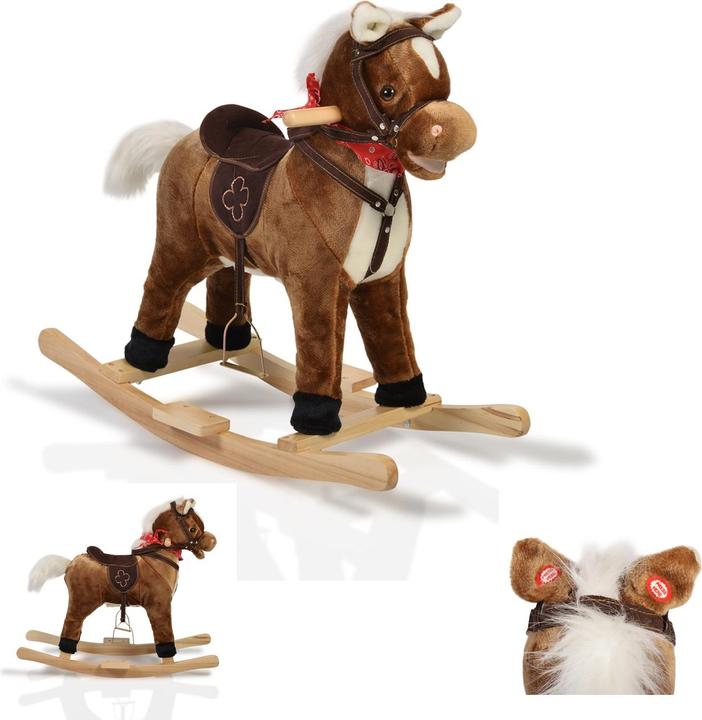 Actual product image Moni Rocking Horse Plush Chipper WJ001