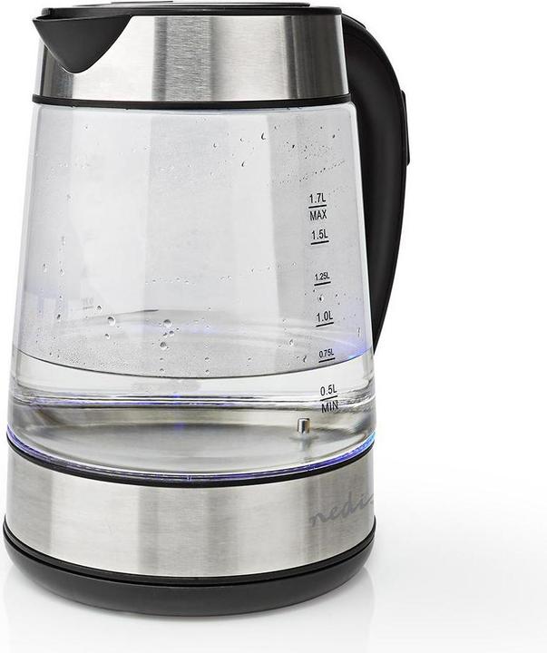Image du produit Nedis Bouilloire - Boîtier en verre - Affichage de la température - Températures variables (60, 70, 80 (1.70 l, Prise UE)