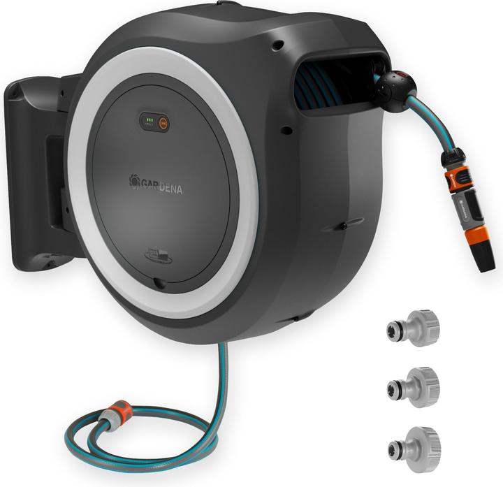 Actual product image Gardena PowerRoll XL 18V white 35 m cordless wall-mounted hose box (35 m)
