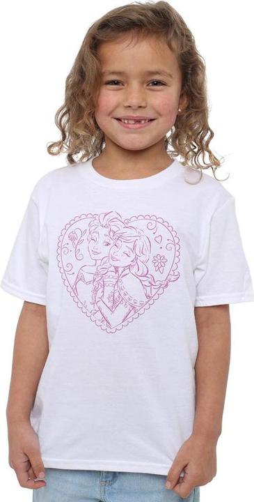 Immagine prodotto Disney Frozen Maglietta Anna ed Elsa Cuore Bambini (140, 146)