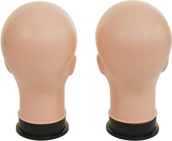 Produktbild Mendler 2x Mannequin-Kopf HWC-G81, Perückenpuppe weiblich Frau, 30cm