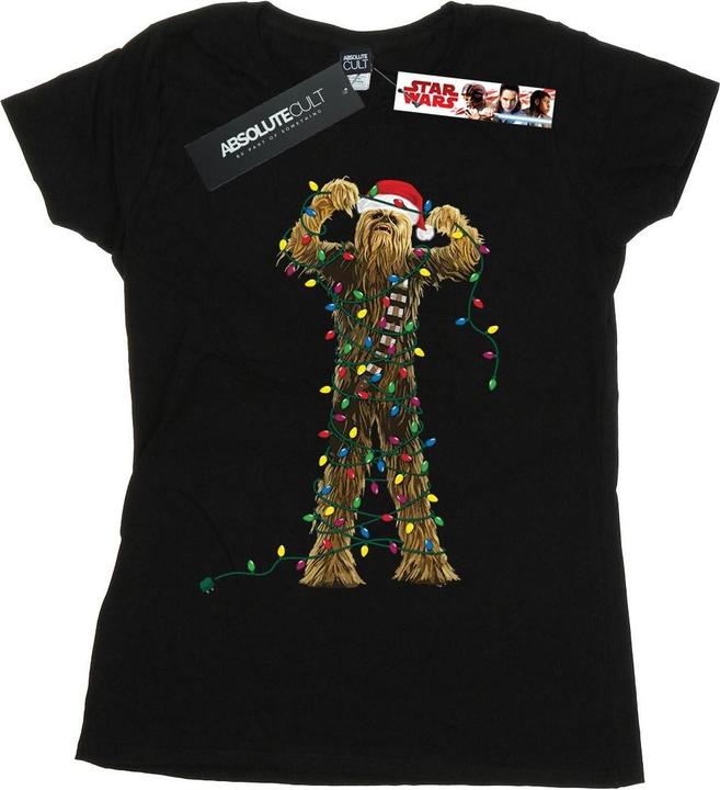 Star Wars Chewbacca Christmas Lights TShirt (S)