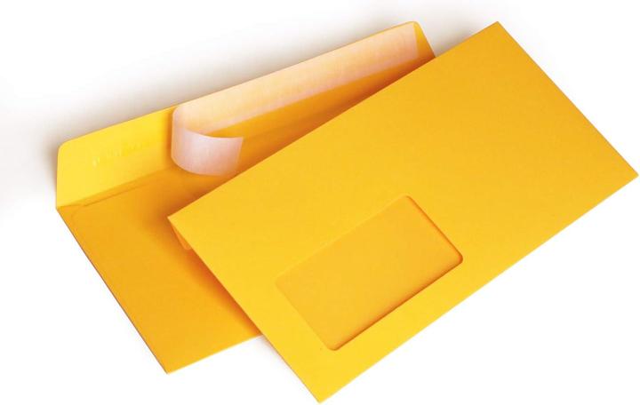 No Name 100er Set Briefumschläge mit Fenster (114 x 229 mm, 100 x)