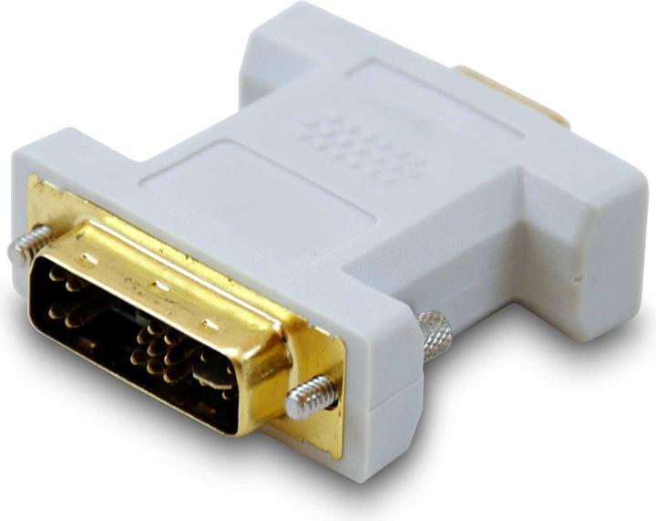 equip Adaptateur DVI Analogique à VGA 12+5/HDB15S/B beige (VGA, 4.50 cm)