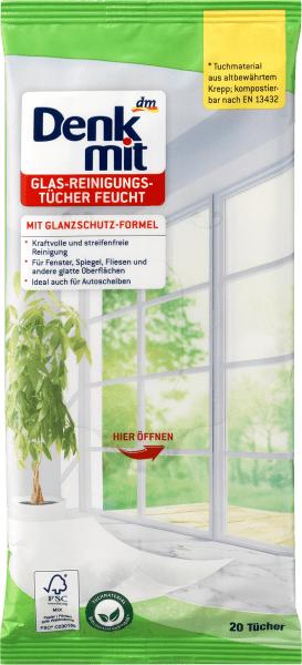 Produktbild dm Denkmit Glas-Reinigungstücher