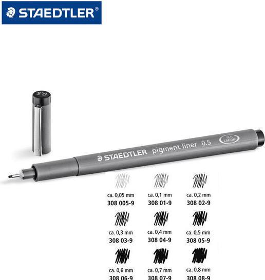 Actual product image Staedtler 308 (Black, 1 x)