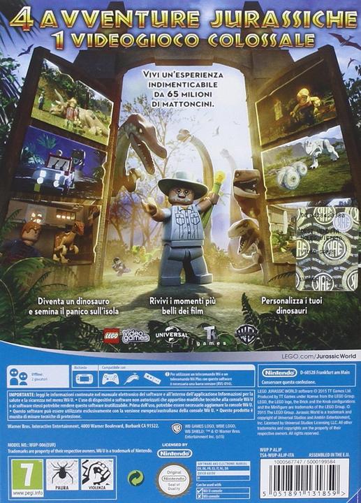 Immagine prodotto Warner Bros LEGO Jurassic World (Wii U)