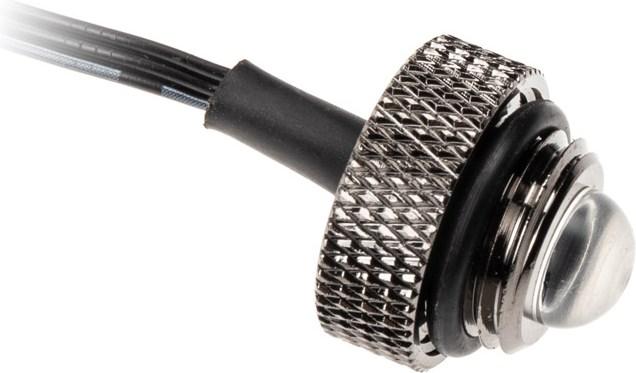 Immagine prodotto XSPC Spina di tenuta per LED ARGB, G1/4, 5V 3Pin - nero/cromo (RGB)