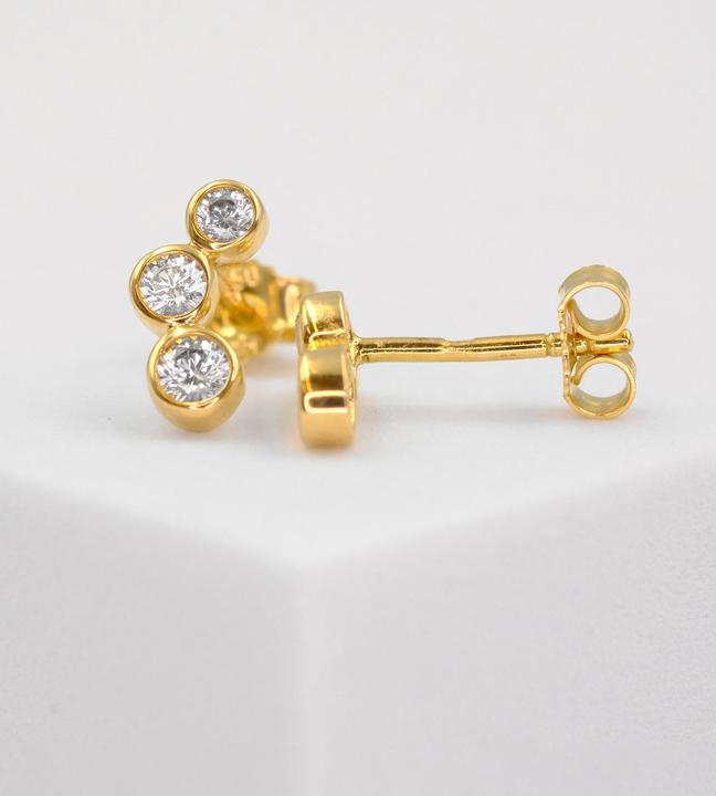 Image du produit Muau Boucles d'oreilles (750/18 K Or jaune)