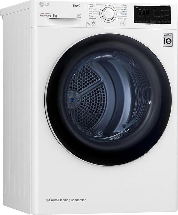 LG RH80V3AV6N tumble dryer Freestanding Front-load A++ White (8 kg, Right)