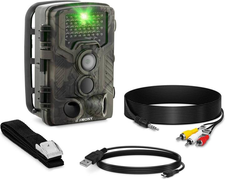 Produktbild Stamony Wildkamera Fotofalle Überwachungskamera 8MP Full HD 42 IR-LEDs 20m 0,3s