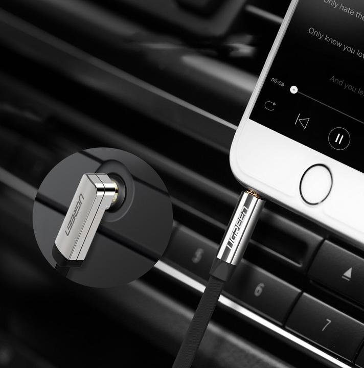 Produktbild Ugreen AUX-Audiokabel 3,5 mm Miniklinke 0,5 m schwarz (AV119 10596) (0.50 m)