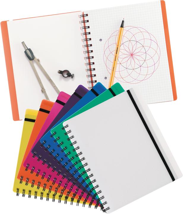 Produktbild Kolma Notizbuch Easy A5 kariert gelb (A5, Kariert, Harter Einband)