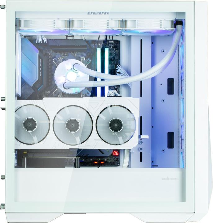 Productafbeelding Zalman Boitier Moyen Tour E-ATX Z9 Iceberg MS RGB met panneau vitré (wit) (Mini-ITX, ATX, E-ATX)