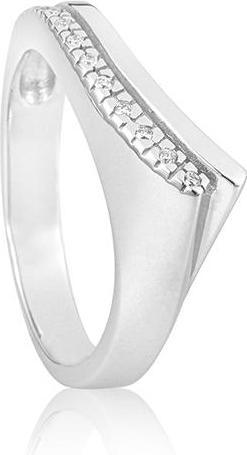 Breuning RING - BRILL. 0,072 Ct. H/si (51, 750/18 K Gold)