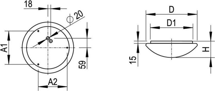 Actual product image Ridi Luminaires LED diffuser luminaire RUFO-ECO 320/1800840 (1550 lm)