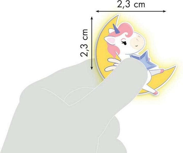 Actual product image Clairefontaine Phospho unicorn motif sticker