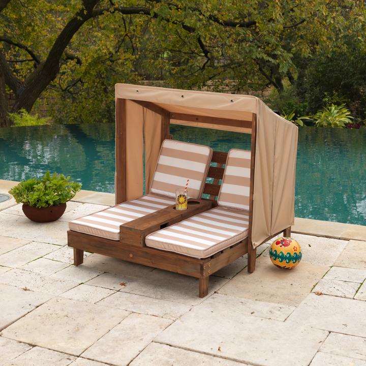 Image du produit KidKraft Salon double chaiselongue Espresso