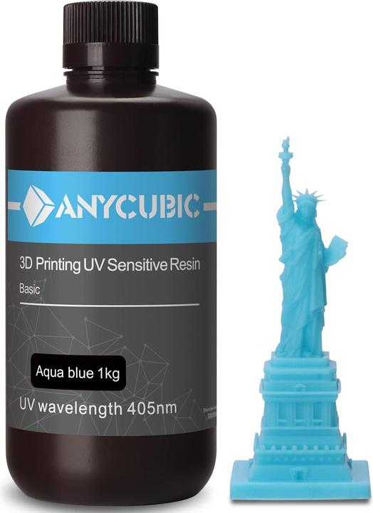 Actual product image Anycubic Normal UV Resin (Transparent, 1000 g)