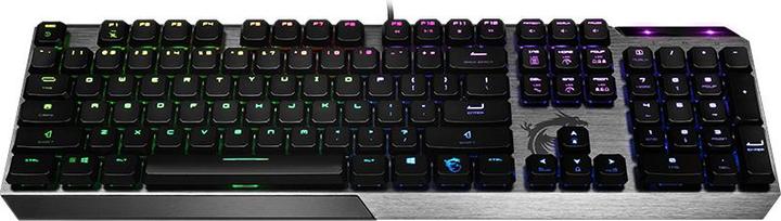 Image du produit MSI Vigor GK50 Low Profile Clavier USB QWERTY US anglais, Métallique (US, Filaire)