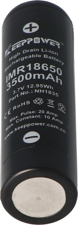 Produktbild Keeppower Akku IMR18650 - (Flat Top) (1 Stk., 18650, 3500 mAh)