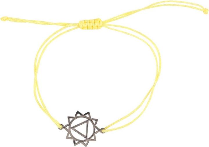 Something Different Solarplexus Chakra ArmbandAnhänger Faden Stahl (100% synthetisches Material)