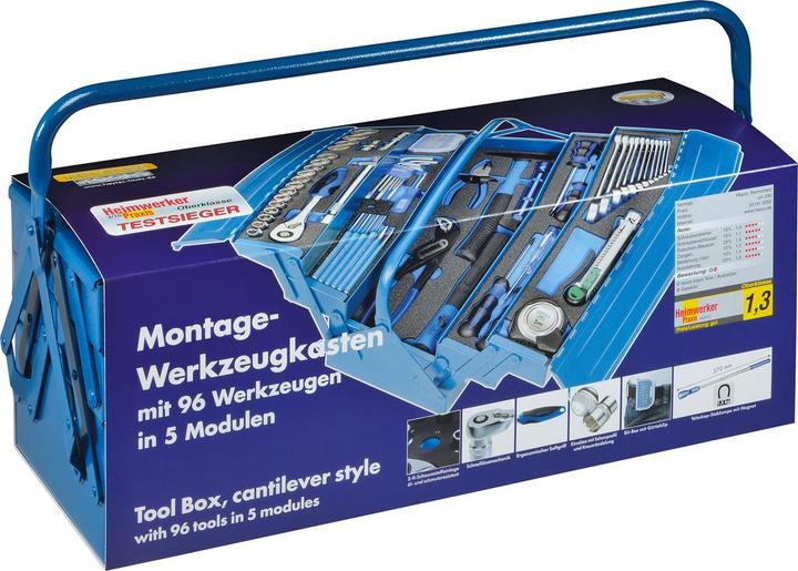 Image du produit HEYCO Boîte à outils de montage avec modules (96 pièces)