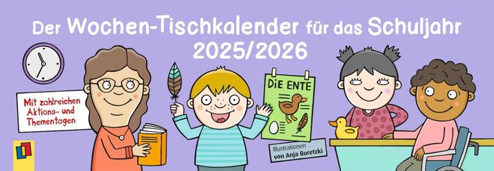 Image du produit Le calendrier hebdomadaire de table pour l'année scolaire 2025/2026 (Allemand)